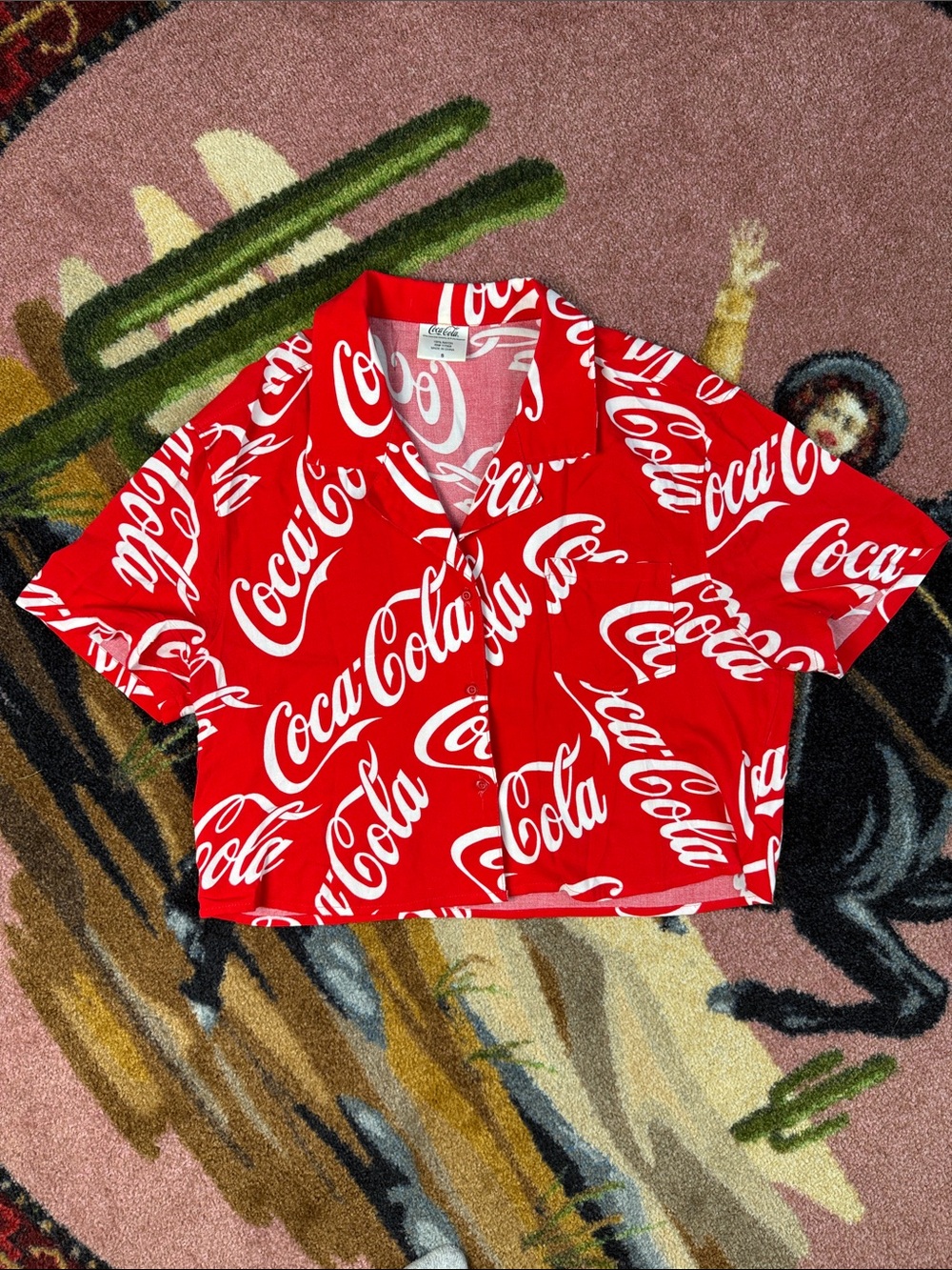 COCA COLA BUTTON DOWN SHIRT